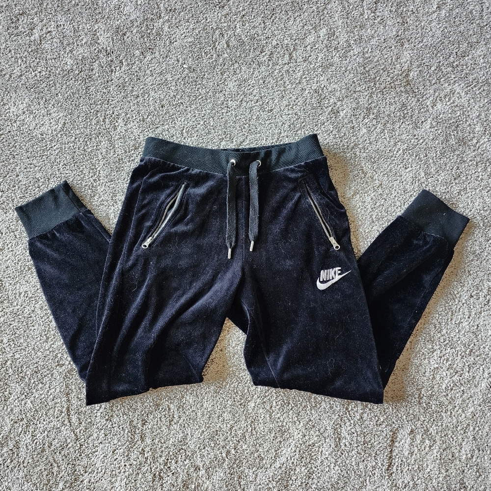Nike Pro Velvet Sweat Pants Size S